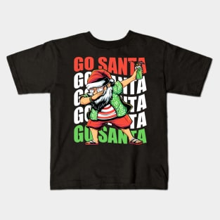 Go Santa Dabbing Beach Christmas Kids T-Shirt